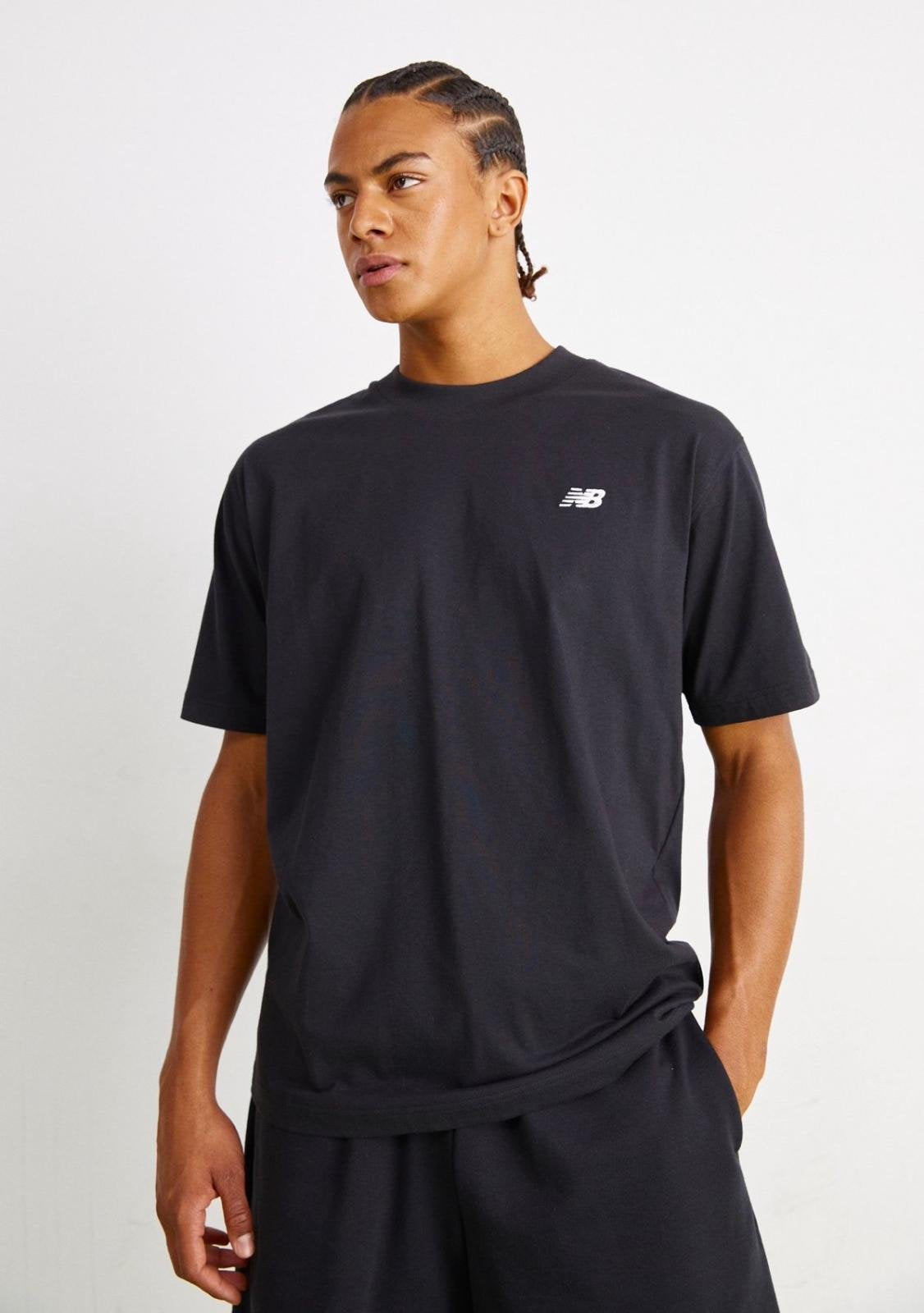 T-shirt New Balance girocollo con logo ricamato