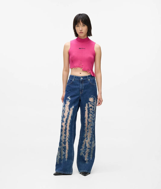 Jeans Karl Lagerfeld Jeans con dettagli trasparenti donna