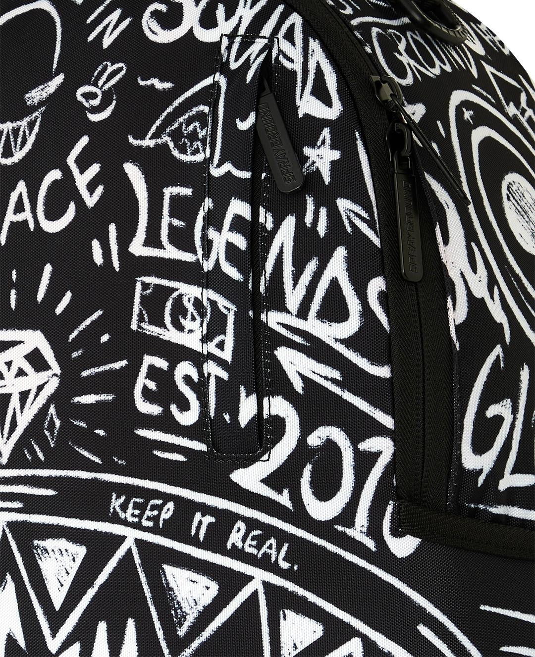Zaino Sprayground nero CRAZY THOUGHTS BACKPACK 