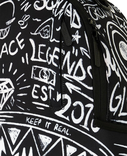 Zaino Sprayground nero CRAZY THOUGHTS BACKPACK 