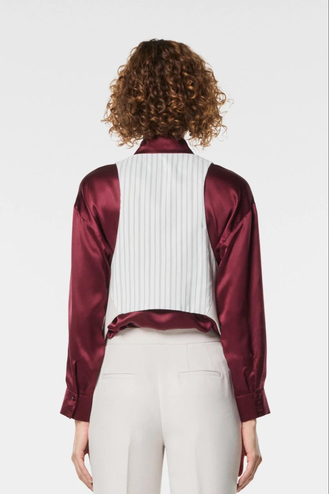 Gilet Nenette con fantasia a strisce donna