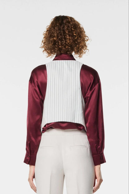 Gilet Nenette con fantasia a strisce donna