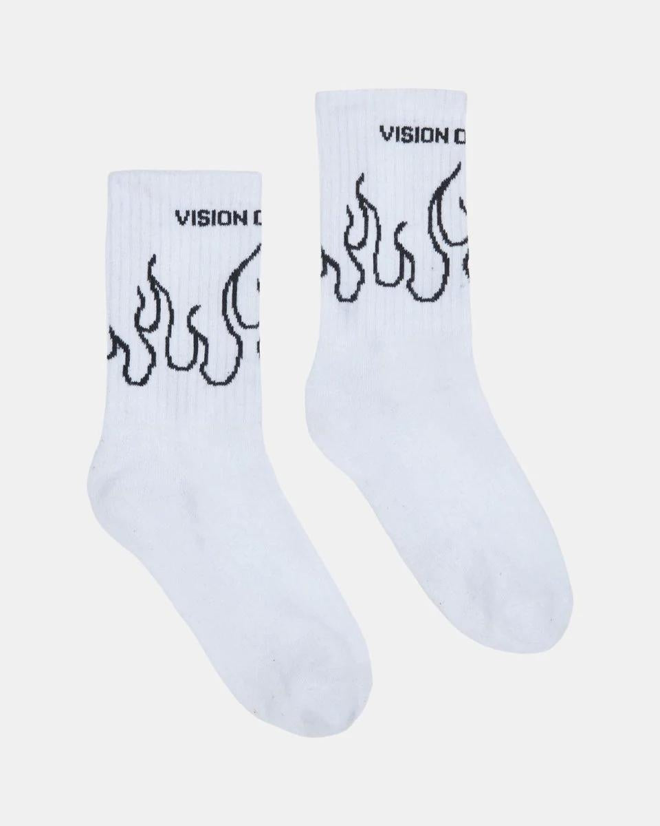 Calze Vision of Super con fiamme a contrasto