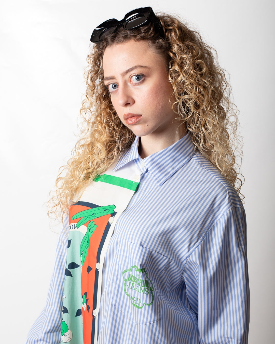 Abito Moschino Jeans a camicia con stampa donna