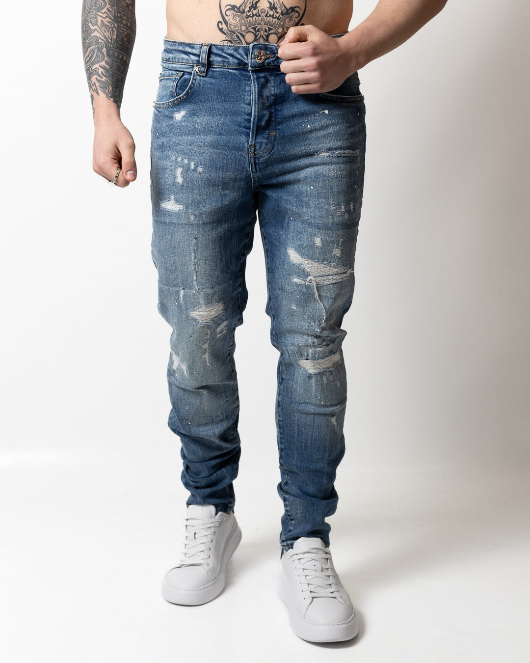 Jeans Richmond X skinny con tagli uomo