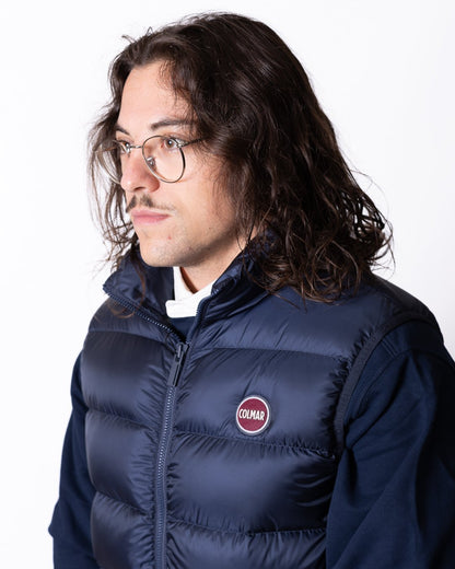 Gilet Colmar con logo in rilievo in tessuto e gomma