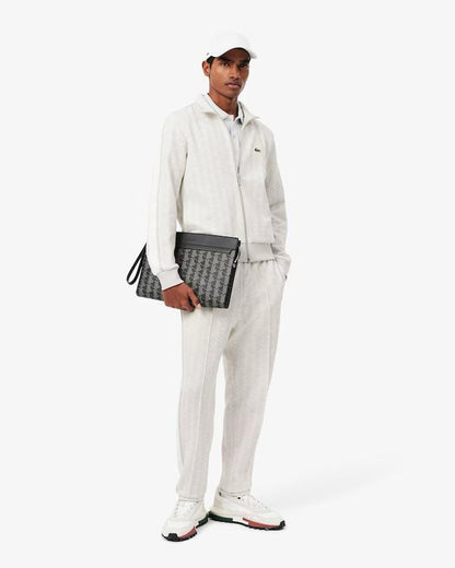 Pantalone Lacoste logato allover uomo