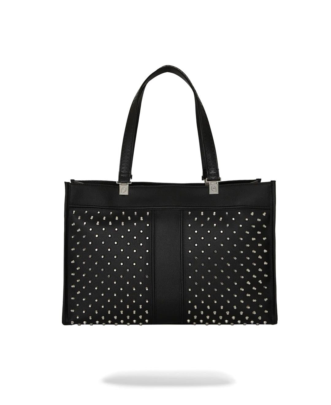 Borsa Sprayground nero cheetah punk tortuga tote