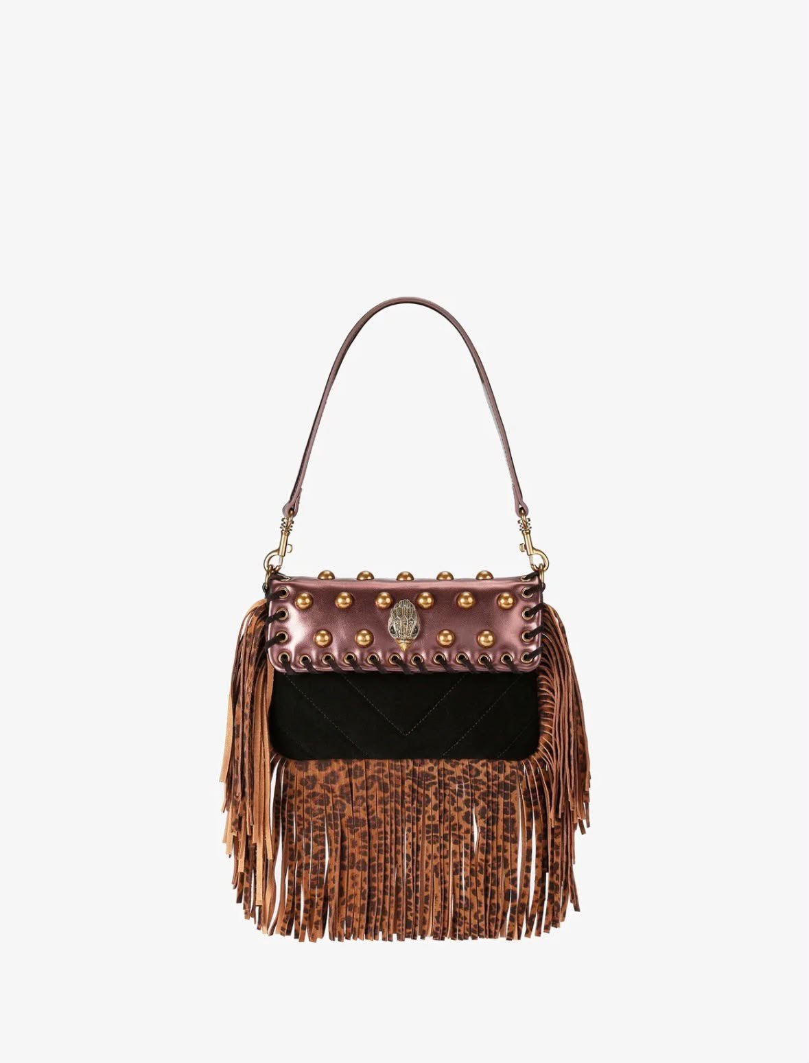 Borsa Kurt Geiger con frange e borchie