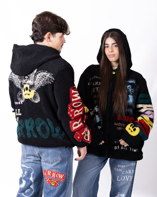 Giubbotto Barrow effetto "Teddy" con stampe di collezione