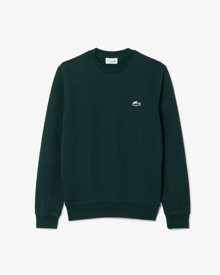 Felpa Lacoste girocollo con logo multicolor uomo