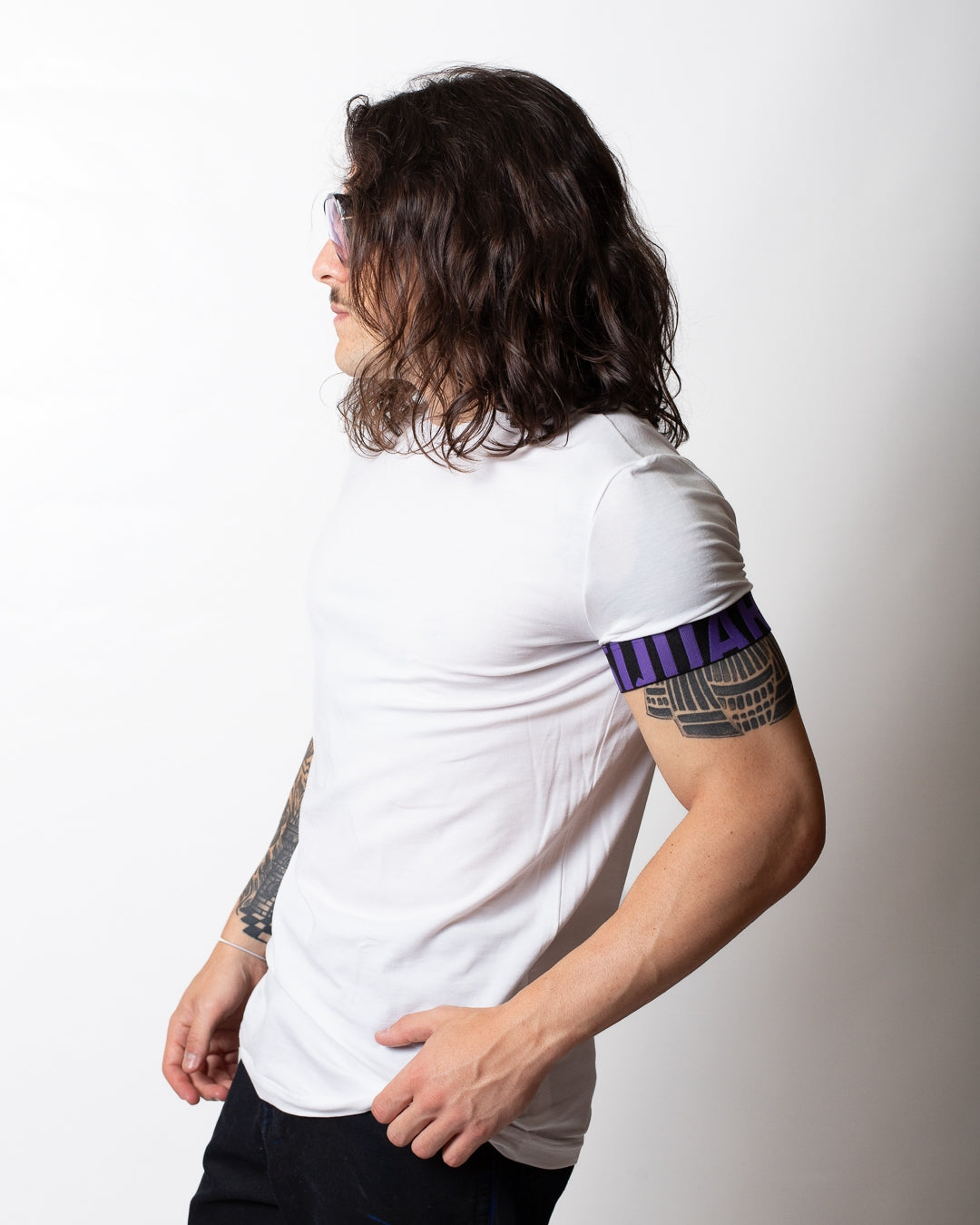 T-Shirt Dsquared2 con fascia logata sulla manica