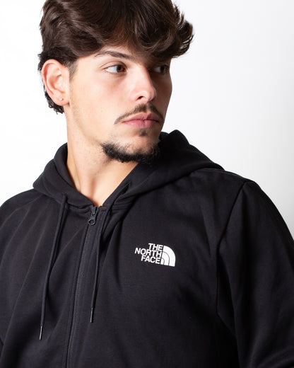 Felpa The North Face fullzip con cappuccio logata uomo