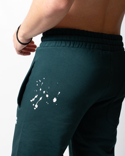Pantalone Comme des Fuckdown in felpa con nervature e stampa uomo