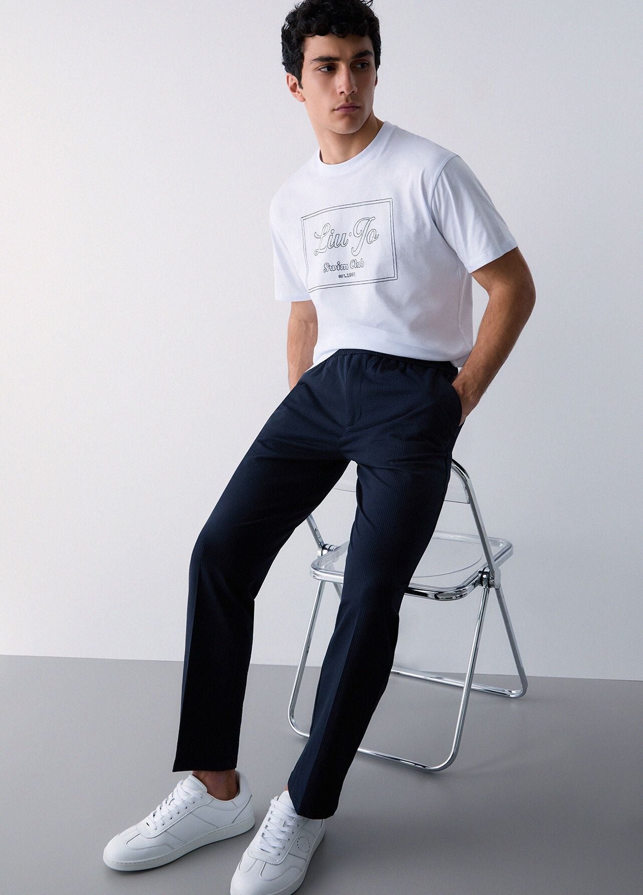 Pantalone Liu Jo morbido in costina uomo