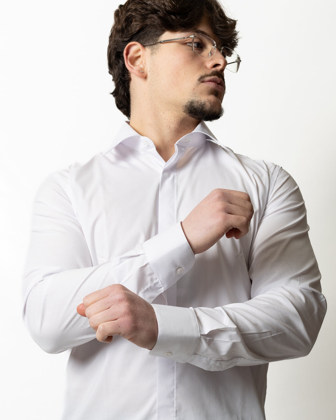 Camicia Daniele Alessandrini "Sartoria" collo italiano uomo