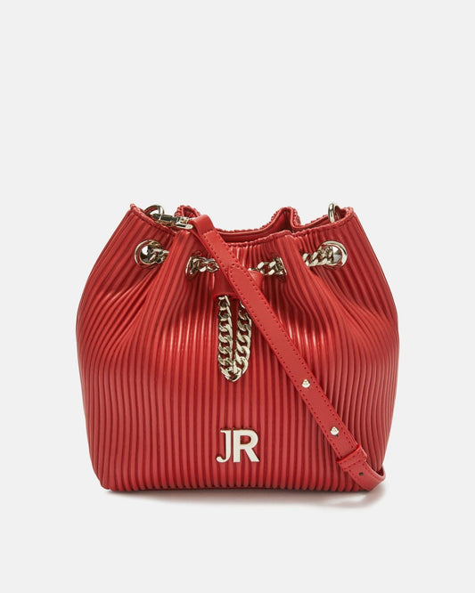 Borsa John Richmond bucket in plisse con tracolla donna
