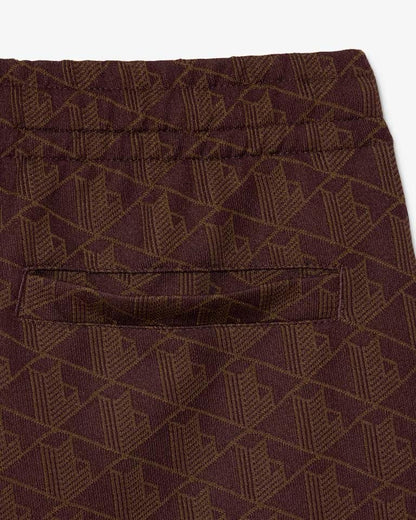 Pantalone Lacoste logato allover uomo