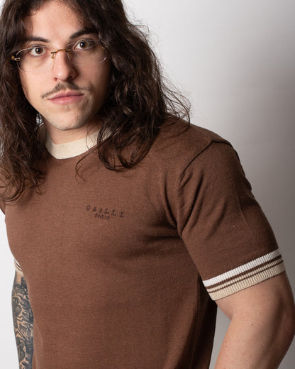 T-Shirt Gaelle girocollo in maglia uomo