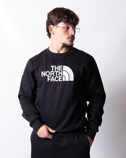 Felpa The North Face con maxi logo ricamato