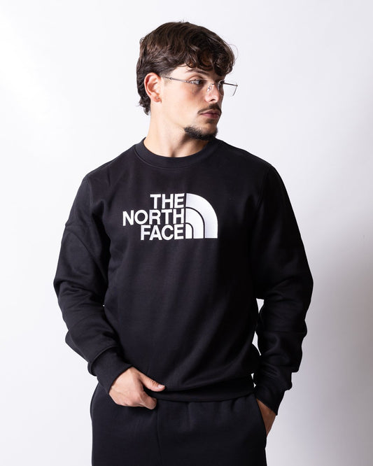 Felpa The North Face con maxi logo ricamato