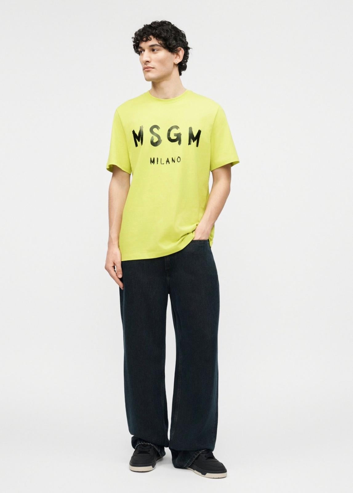 T-Shirt MSGM logo paint
