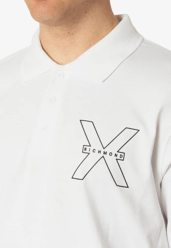 Polo Richmond X con logo in rilievo uomo