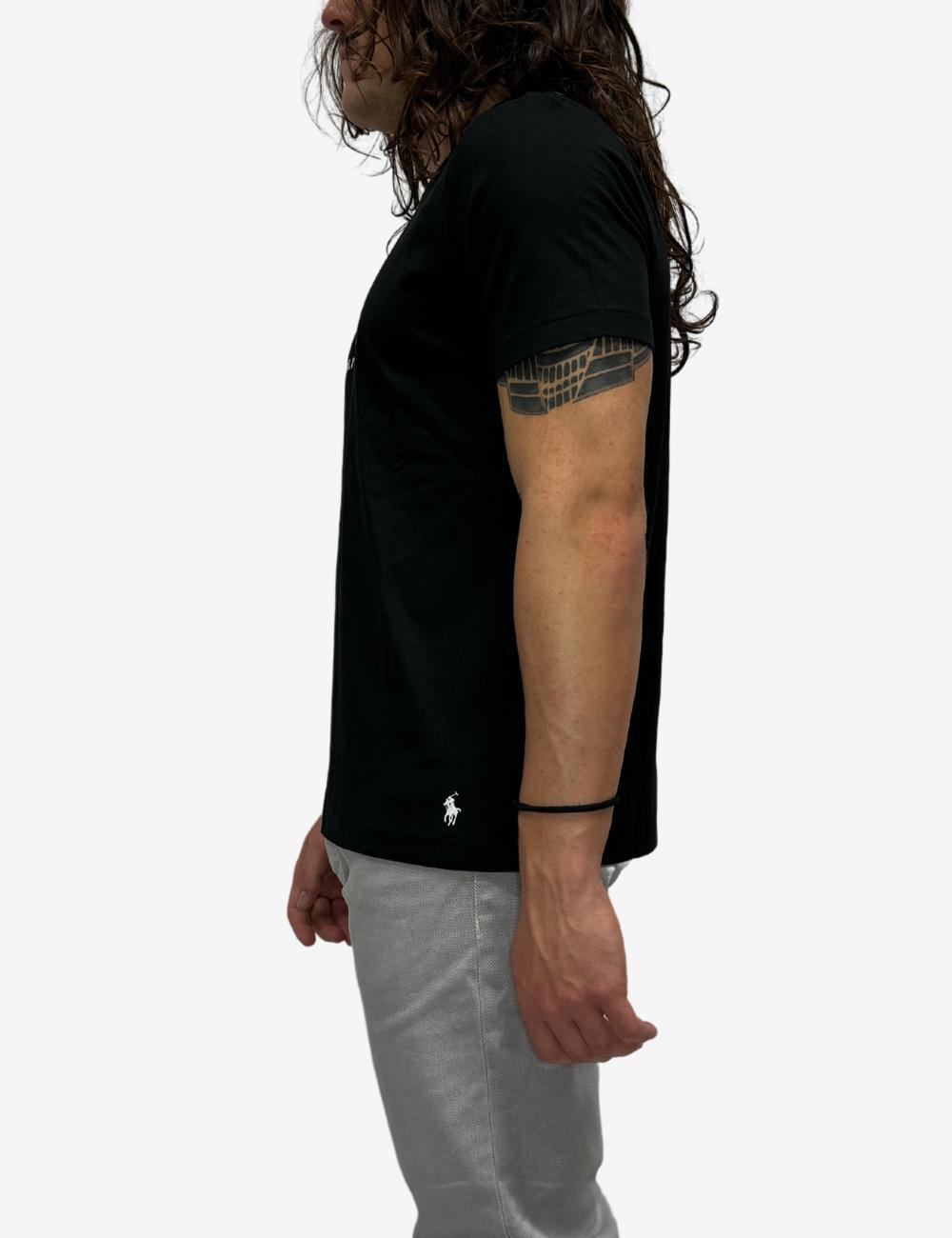 T-Shirt Polo Ralph Lauren con logo e ricamo uomo