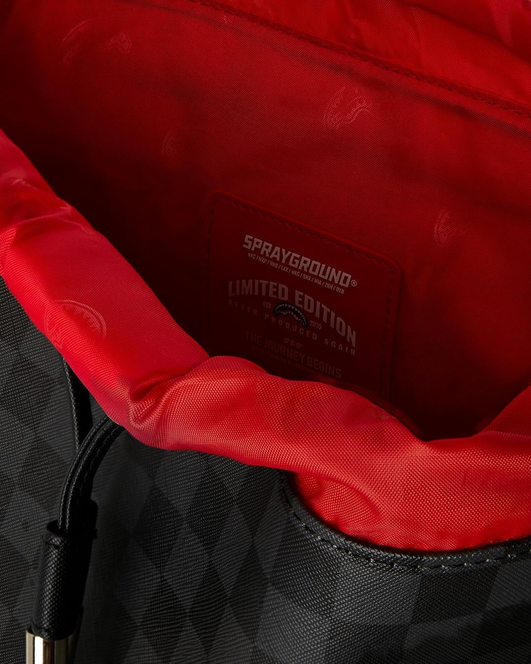 Zaino Sprayground nero "SPRITZ BLACK MONTE CARLO BACKPACK"