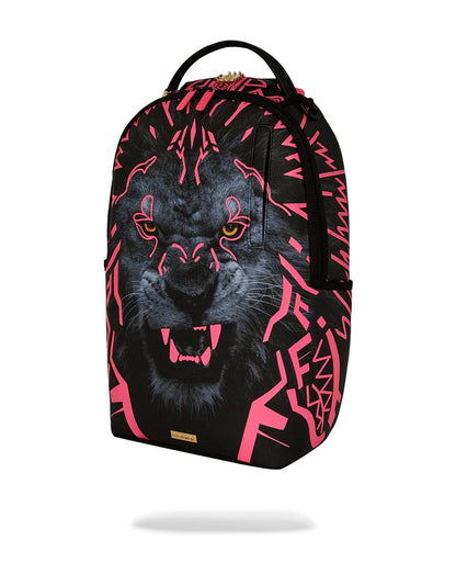 Zaino Sprayground nero AI Lion neon pink backpack