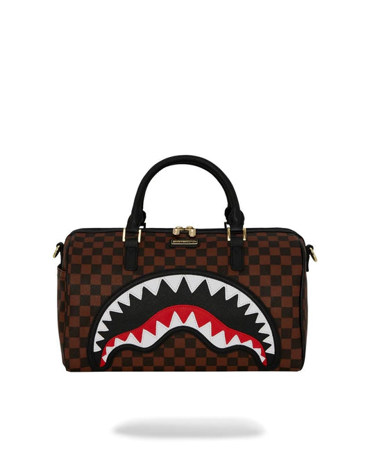 Borsa Sprayground marrone Sawtooth sharks in paris mini duffle