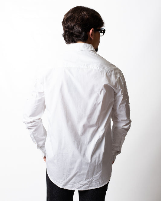 Camicia John Richmond con ricami e paillettes uomo