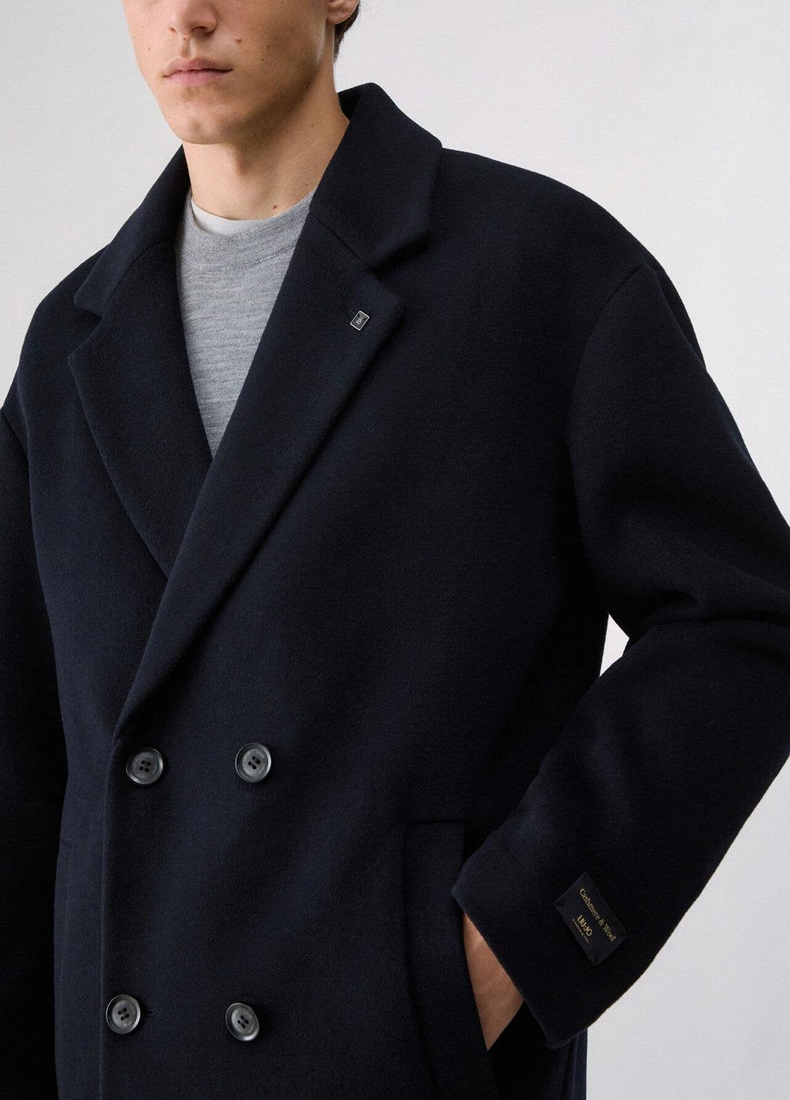 Cappotto Liu Jo doppiopetto in lana e cashmere