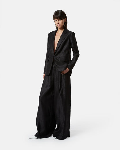 Giacca blazer Silvian Heach oversize monopetto in lino donna