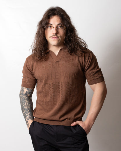 Polo Gaelle in maglia traforata uomo