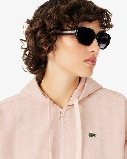 Felpa Lacoste fullzip con cappuccio donna