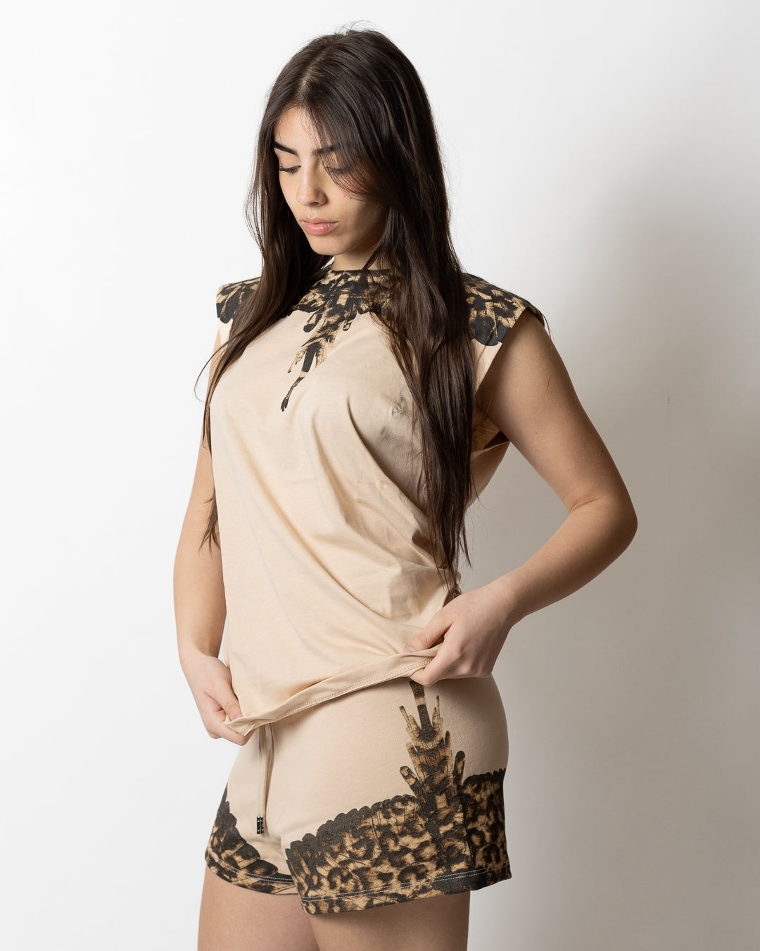 Canotta Marcelo Burlon "Wings Animalier" donna