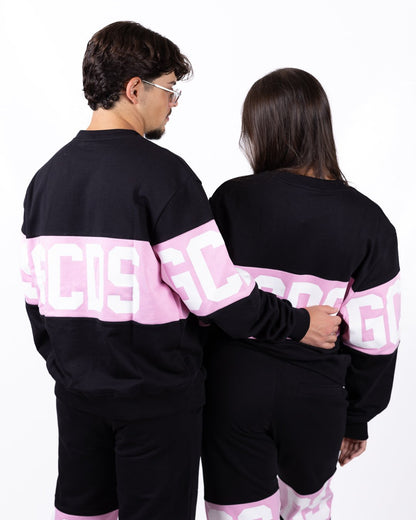 Felpa GCDS girocollo con logo a contrasto