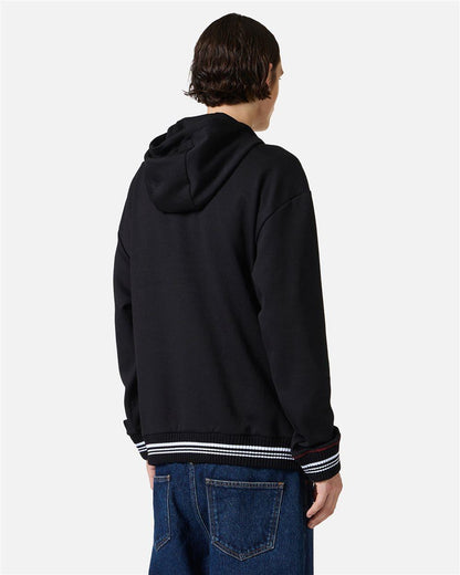 Felpa Iceberg con cappuccio e dettagli in maglia uomo