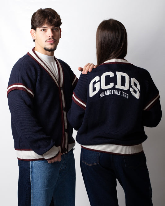 Cardigan GCDS "Logo Lounge College"