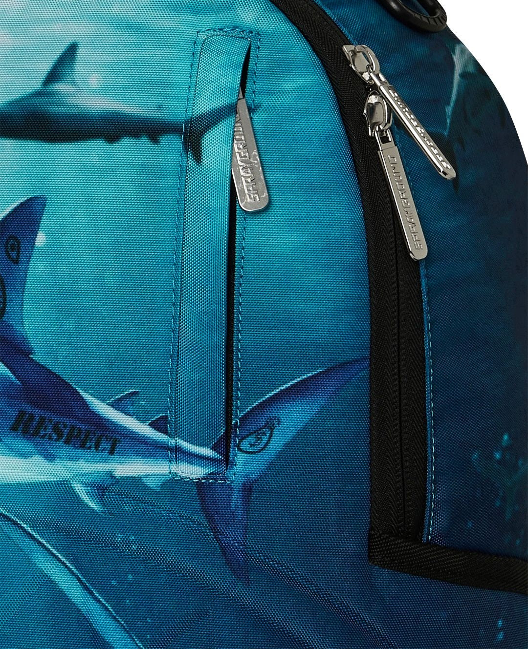 Zaino Sprayground blu SHARK UNDER WATER WITH MONEY BACKPACK 