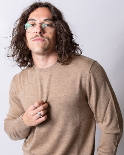 Maglia Calvin Klein girocollo in lana merino uomo