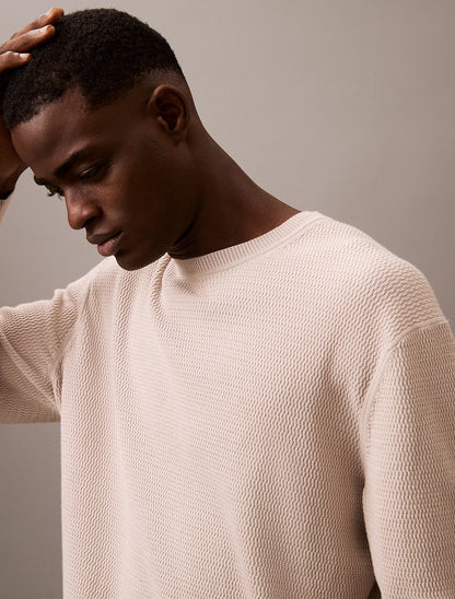 Maglia Calvin Klein girocollo testurizzata uomo