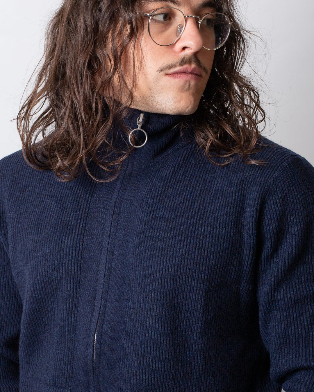 Maglia Liu Jo mezza zip a costine uomo