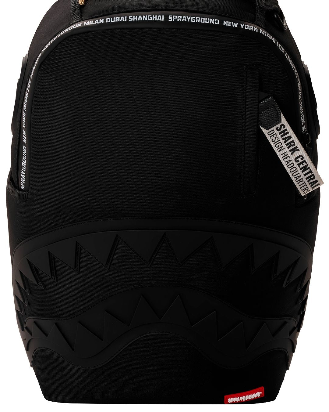 Zaino Sprayground nero SHARK CENTRAL PRINTED ZIP BACKPACK