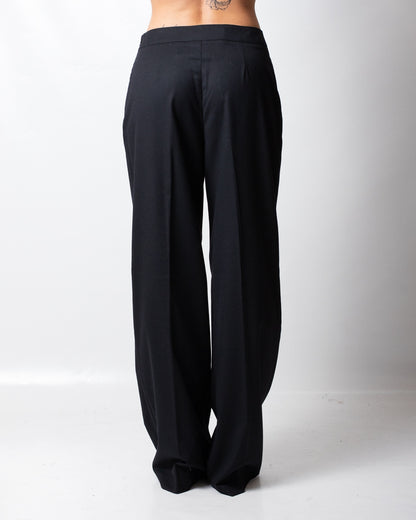 Pantalone Nenette straight in misto lana donna