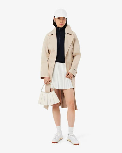 Borsa Lacoste in pelle plissettata donna