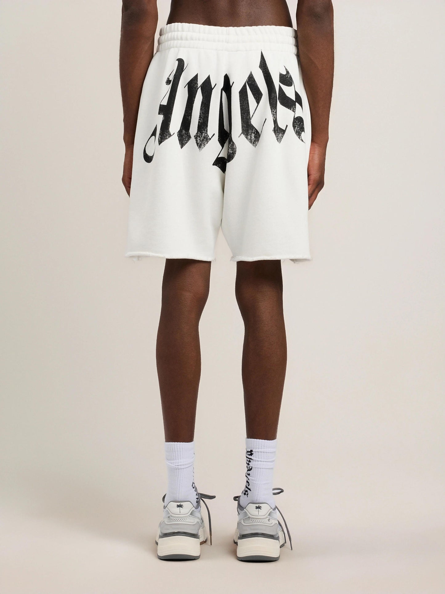 Bermuda Palm Angels in felpa "Big Waist Logo" uomo