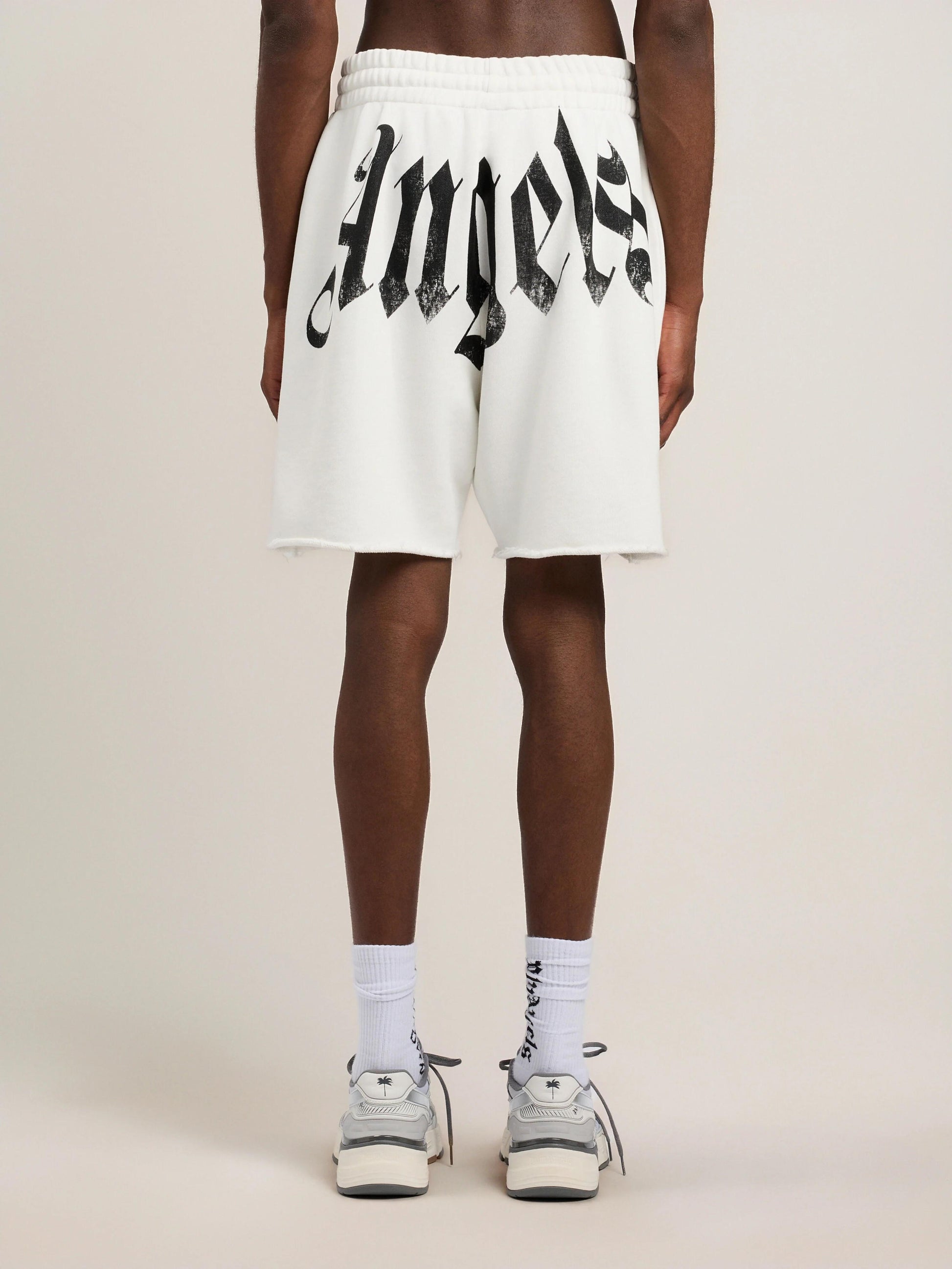 Bermuda Palm Angels in felpa "Big Waist Logo" uomo