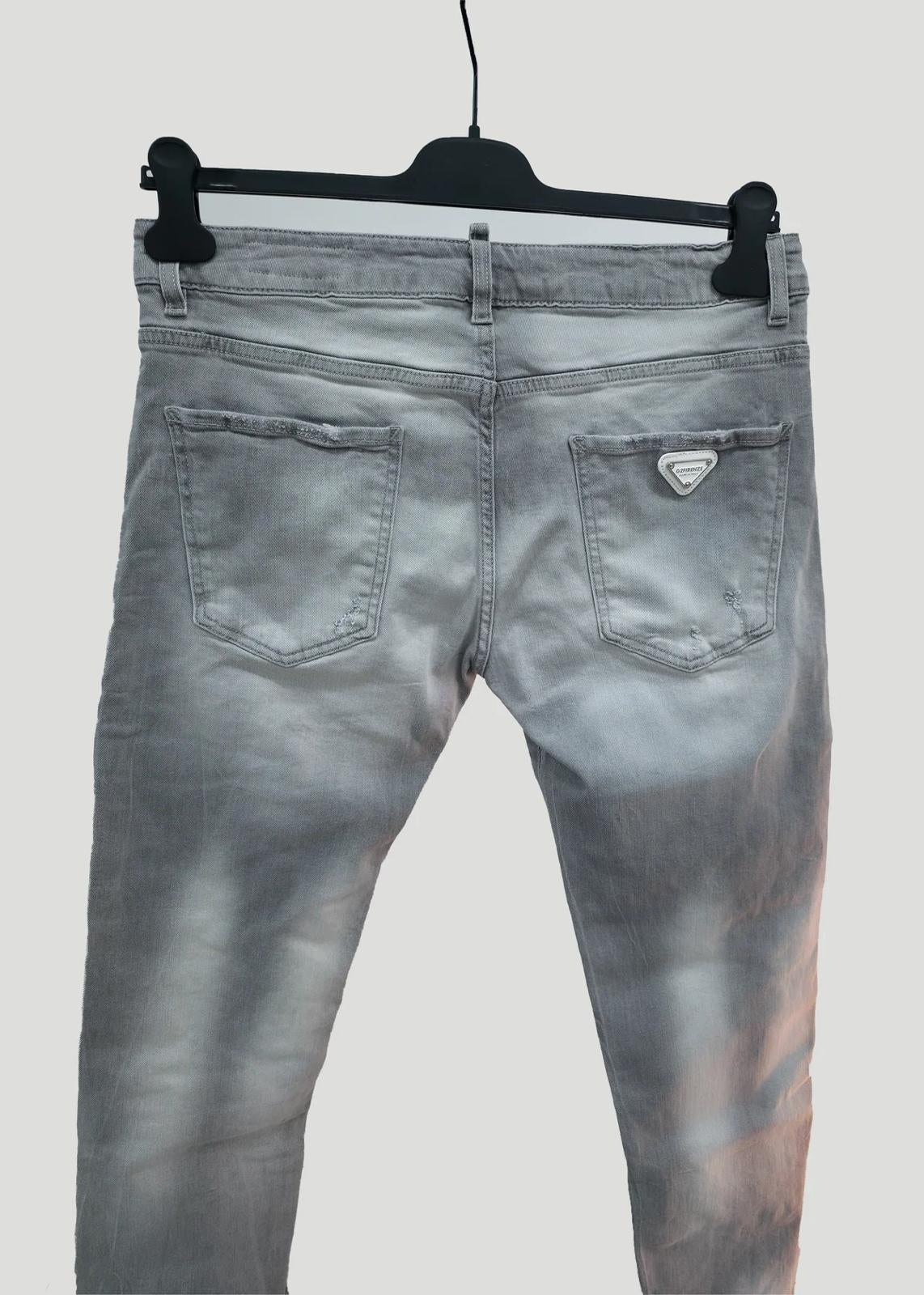 Jeans G2Firenze slim "Shining Grey" uomo